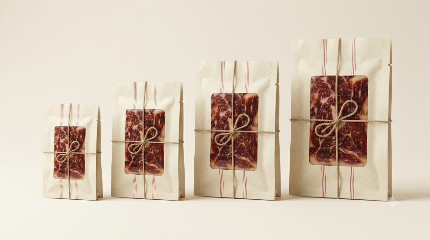 Family shot - los 4 formatos de virutas (500g, 1kg, 2kg, 3kg)