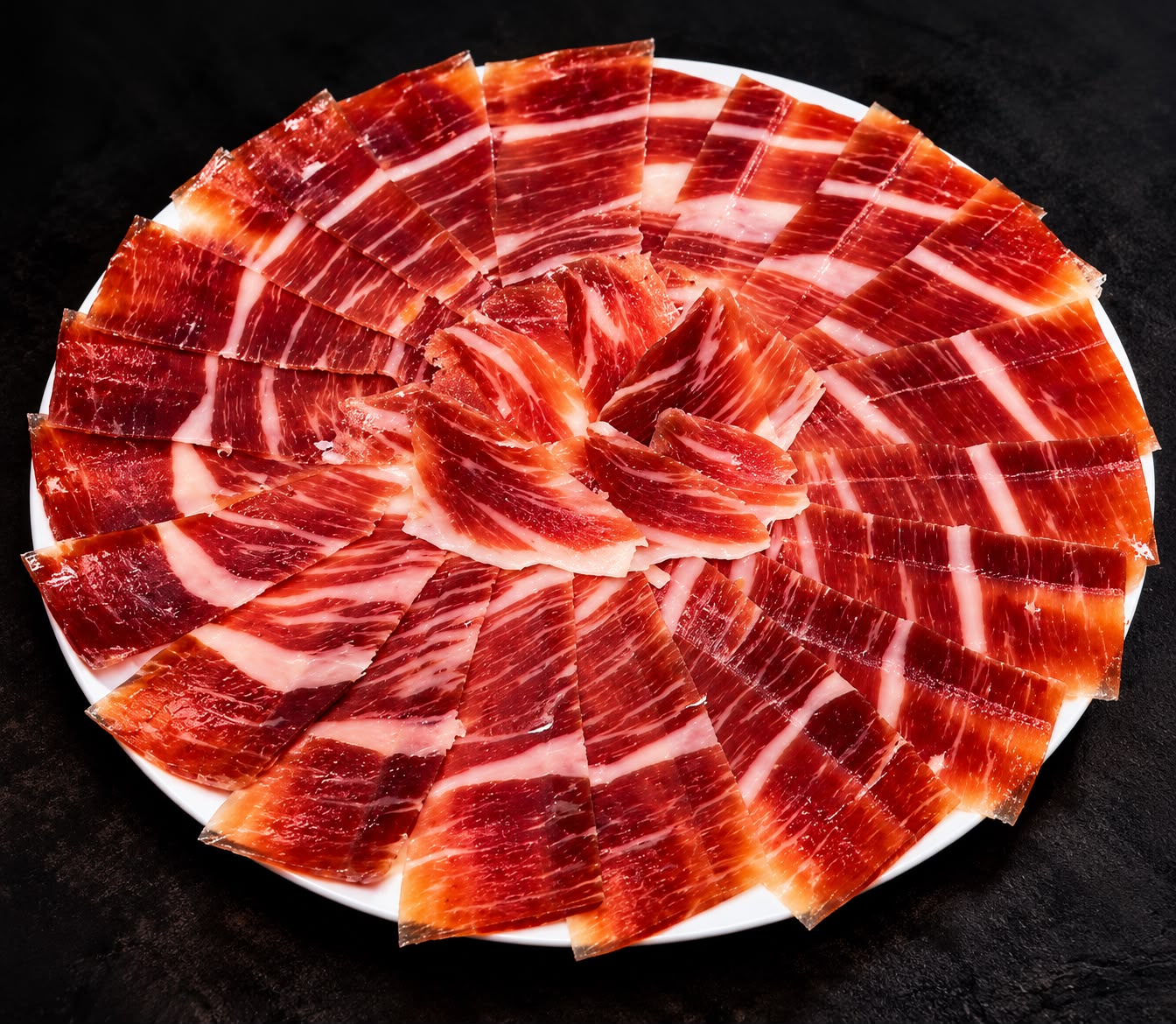 Mandala de jamón lista para servir